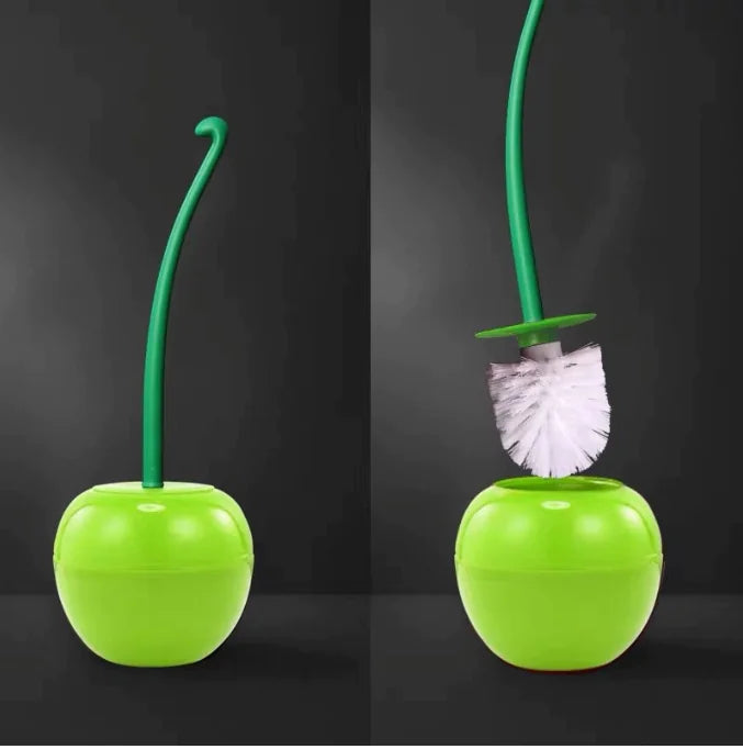 Cherry Shape Toilet Brush Holder Set