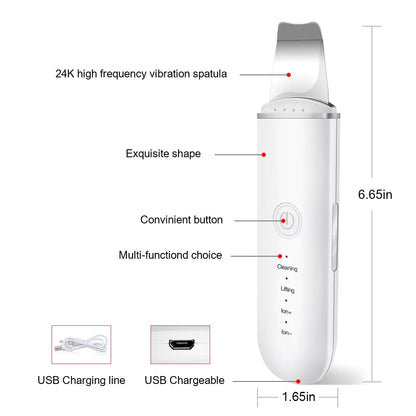 Ultrasonic Skin Scrubber Spatula